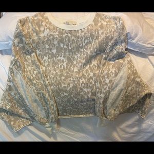 vintage Havana oversized crop sweatshirt